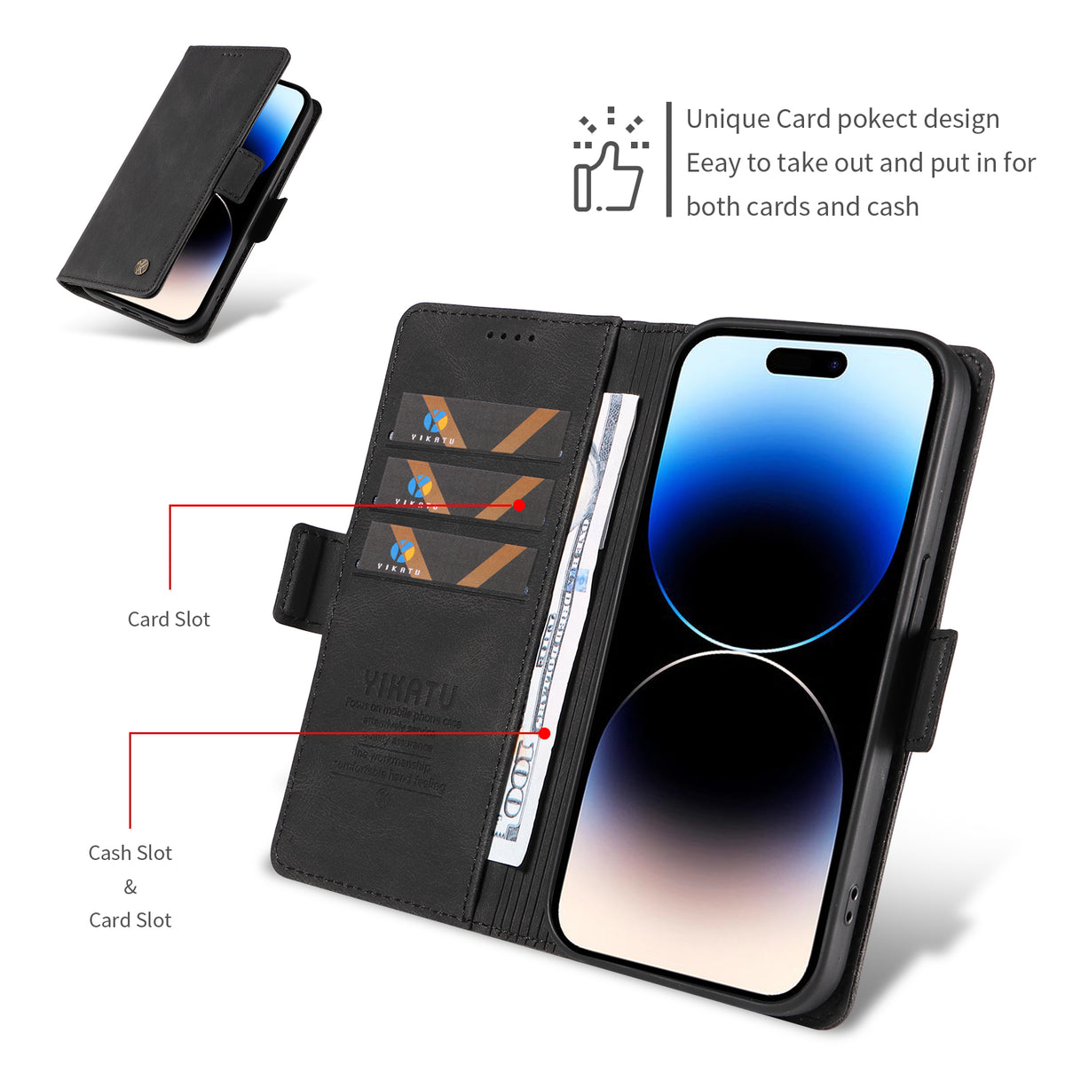 YIKATU for Motorola Edge 70 Pro 5G Leather Case  YK-005 Skin-touch Feeling Wallet Phone Cover