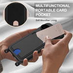 Til Google Pixel 11 Pro XL Liquid Silikone Cover Telefon Bagcover med Kortlomme og Kort Rem