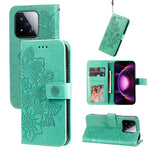 For Xiaomi 17 Max Case Floral Pattern PU Leather Wallet Stand Phone Cover