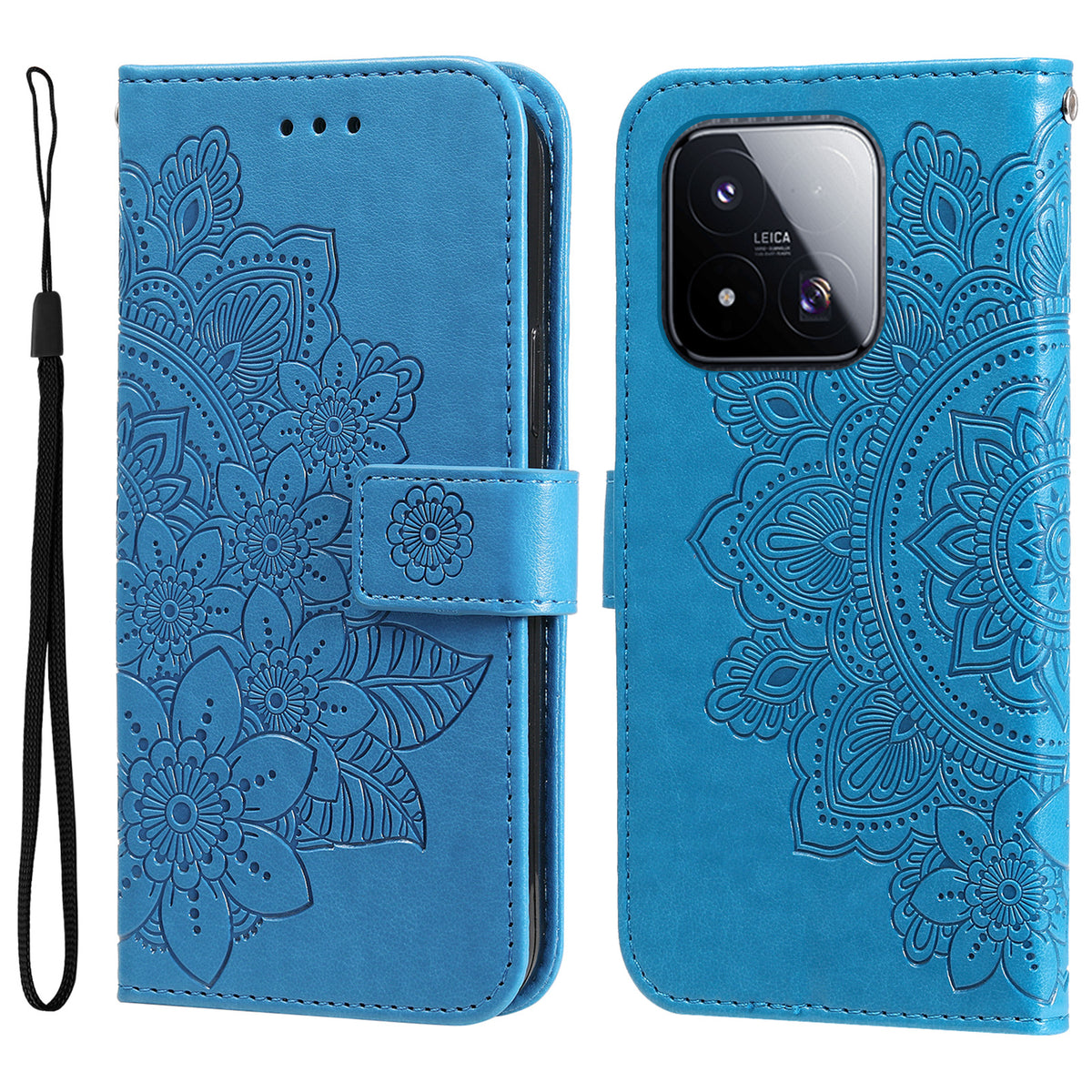 For Xiaomi 17 Max Case Floral Pattern PU Leather Wallet Stand Phone Cover