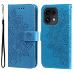 Blommönsterfodral för Oppo Reno16 Pro 5G (Global) / Reno16 5G (Global) / Reno16 5G (Kina) PU-läder plånboksfodral med stativ