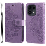 Blommönsterfodral för Oppo Reno16 Pro 5G (Global) / Reno16 5G (Global) / Reno16 5G (Kina) PU-läder plånboksfodral med stativ
