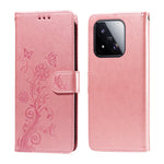For Xiaomi 17 Max Leather Case Butterfly Floral Imprint Wallet Stand Cover