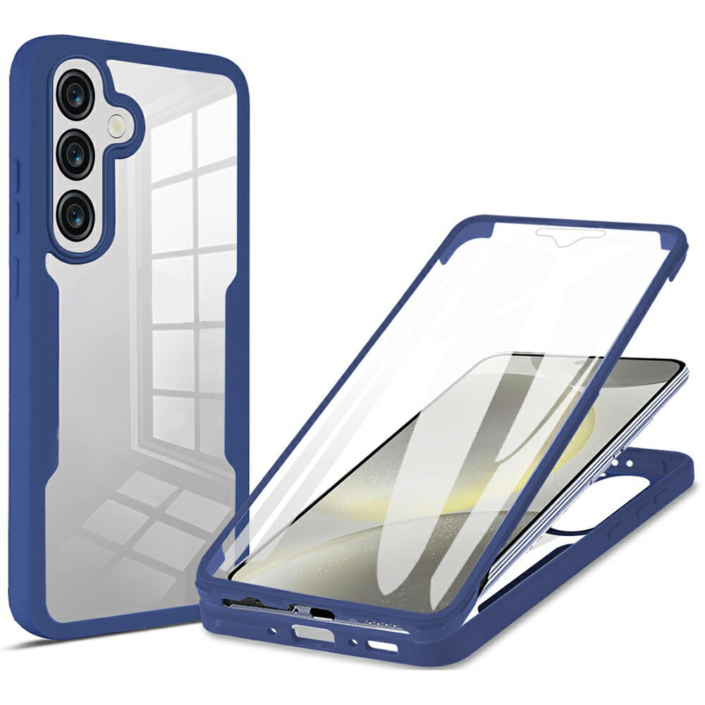 Til Samsung Galaxy A37 5G Telefoncover Akryl + TPU Gennemsigtigt Telefoncover med PET Skærmfilm