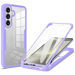 Til Samsung Galaxy A37 5G Telefoncover Akryl + TPU Gennemsigtigt Telefoncover med PET Skærmfilm