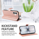 Til iPhone 18 / iPhone 17 Etui med Håndledsrem RFID Blokerende Pung Lædertelefoncover med Koskindstekstur