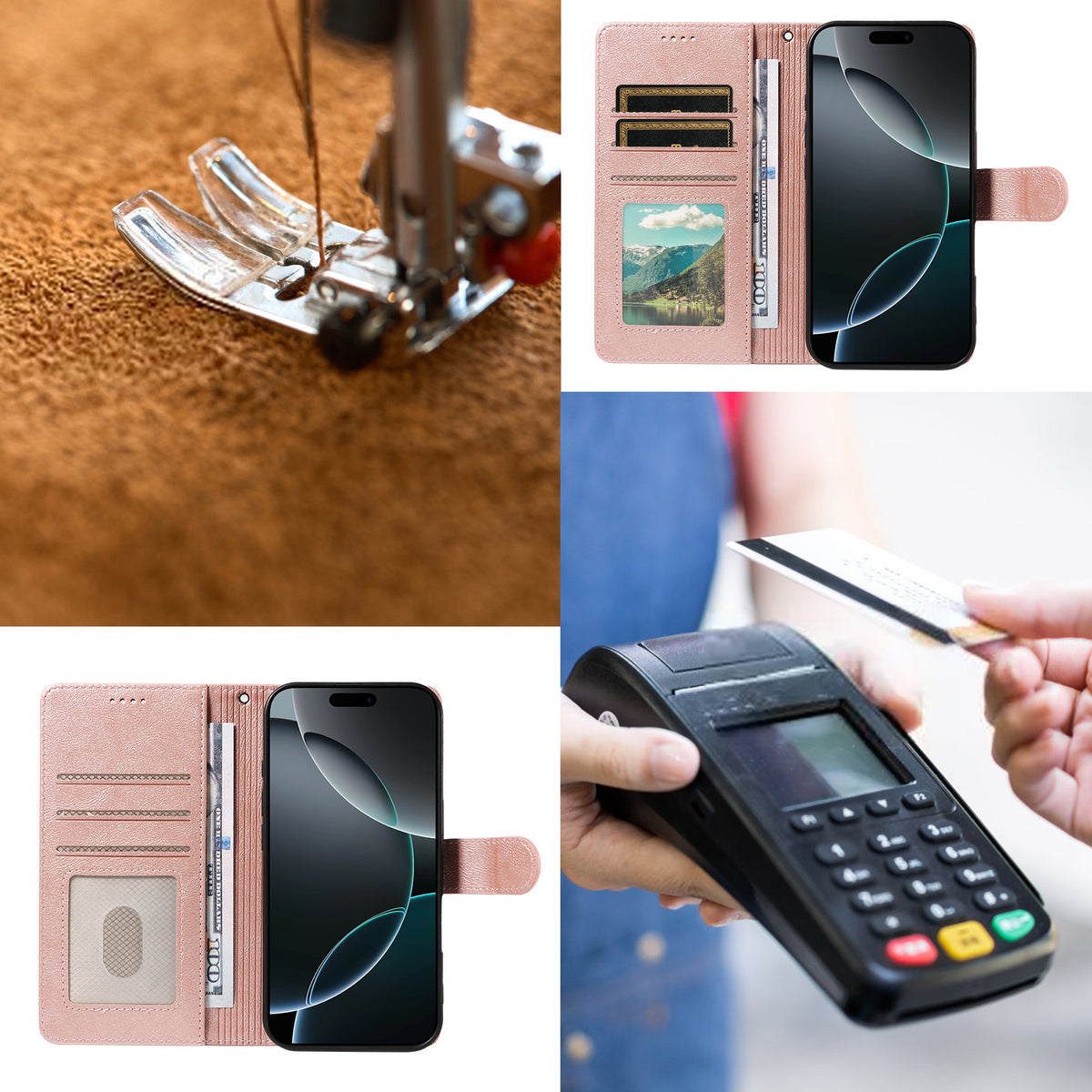 For Samsung Galaxy A37 5G Case with Wrist Strap RFID Blocking Wallet Cowhide Texture Leather Phone Cover