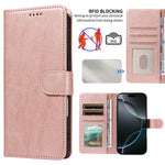 For Samsung Galaxy A27 5G Case with Wrist Strap RFID Blocking Wallet Cowhide Texture Leather Phone Cover