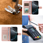 For Samsung Galaxy S24 / Galaxy S25 Case with Wrist Strap RFID Blocking Wallet Cowhide Texture Leather Phone Cover