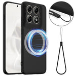 For Motorola Edge 70 Pro+ 5G / 70 Pro 5G Magnetic Case Anti-Drop Liquid Silicone Phone Cover with Lanyard