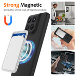 For Motorola Moto G37 Power 5G / Motorola Moto G47 5G / Motorola Moto G37 5G Magnetic Case Anti-Drop Liquid Silicone Phone Cover with Lanyard