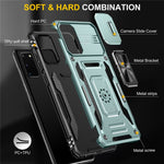 Armor Series for  Samsung Galaxy S20 4G / 5G Kickstand PC + TPU Hybrid Cover Anti-collision Protective Phone Case with Slide Camera Protector