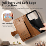 For Xiaomi 17 Pro Case Cute Cat Pattern PU Leather Wallet Phone Cover with Wrist Strap