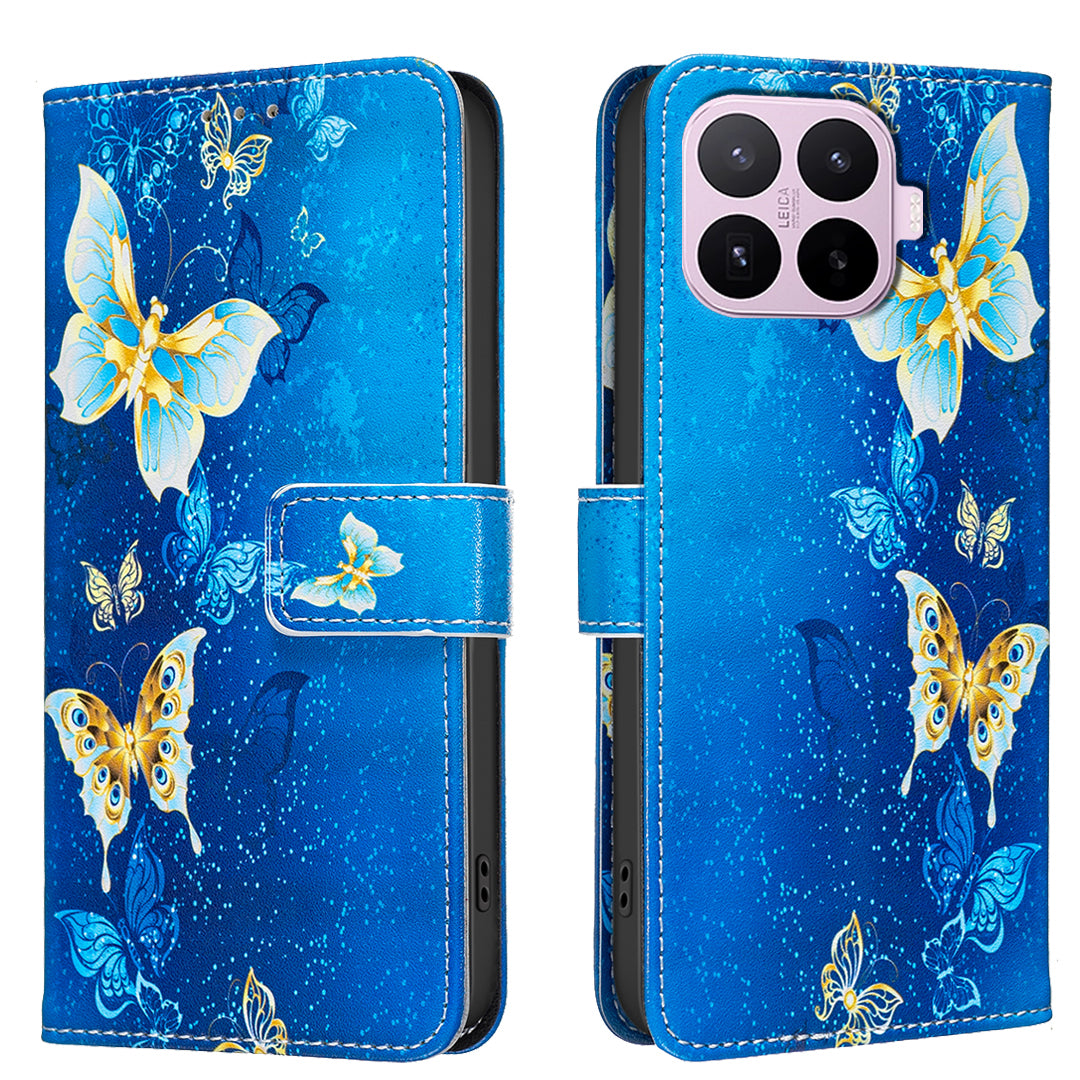 For Xiaomi 17T Pro Case Wallet Stand Pattern Printing Phone Leather Cover