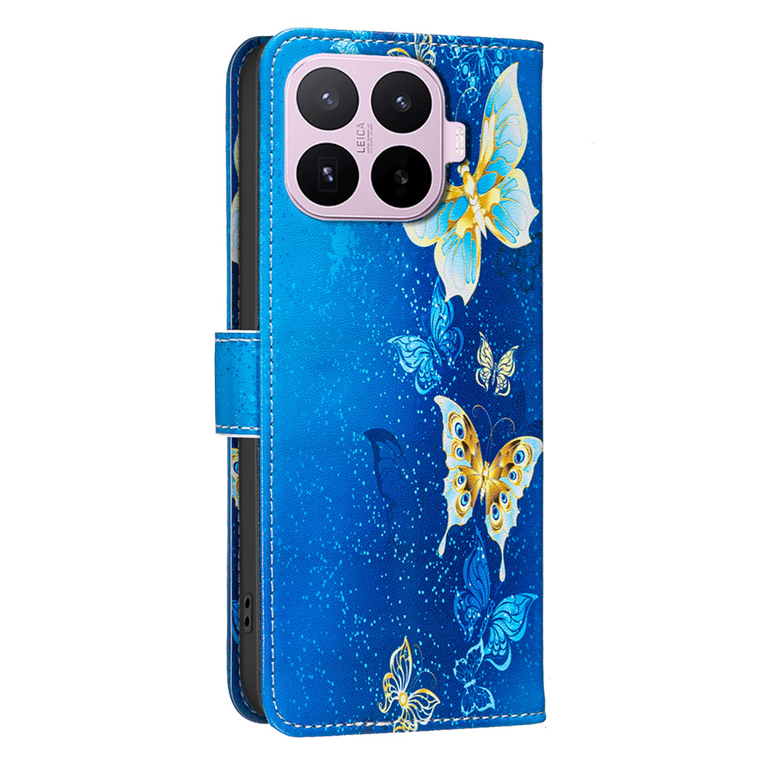 For Xiaomi 17T Pro Case Wallet Stand Pattern Printing Phone Leather Cover