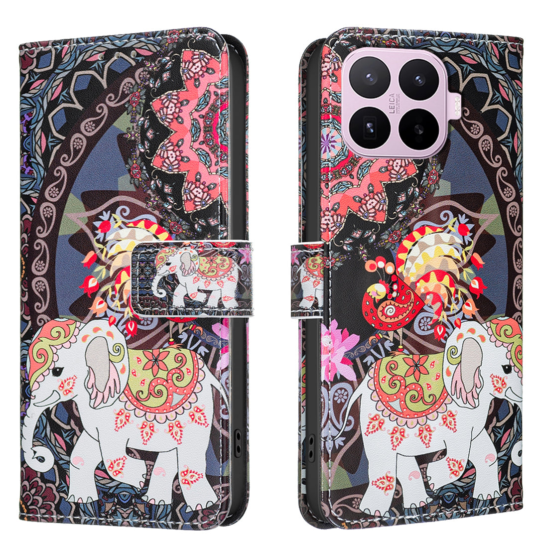 For Xiaomi 17T Pro Case Wallet Stand Pattern Printing Phone Leather Cover