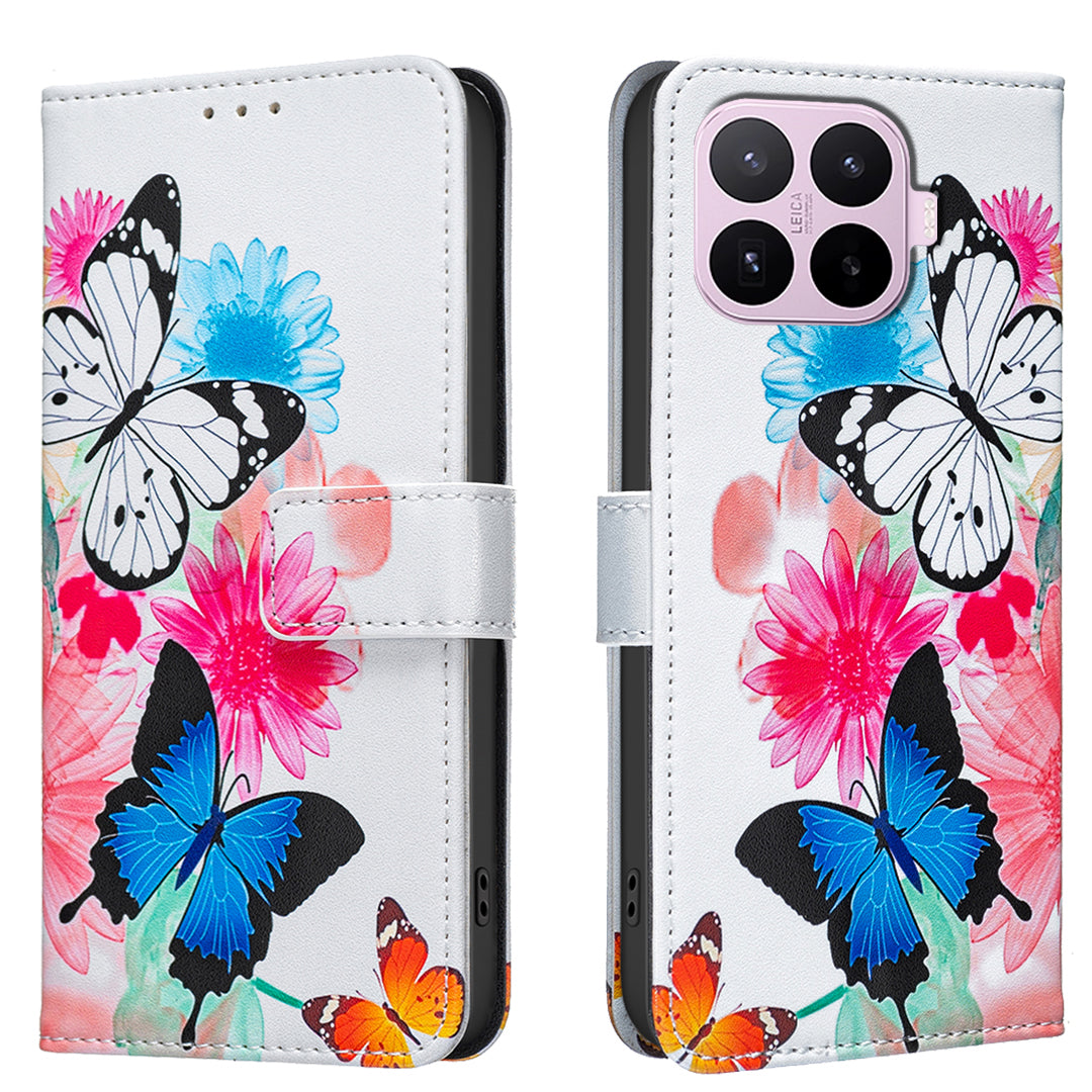 For Xiaomi 17T Pro Case Wallet Stand Pattern Printing Phone Leather Cover