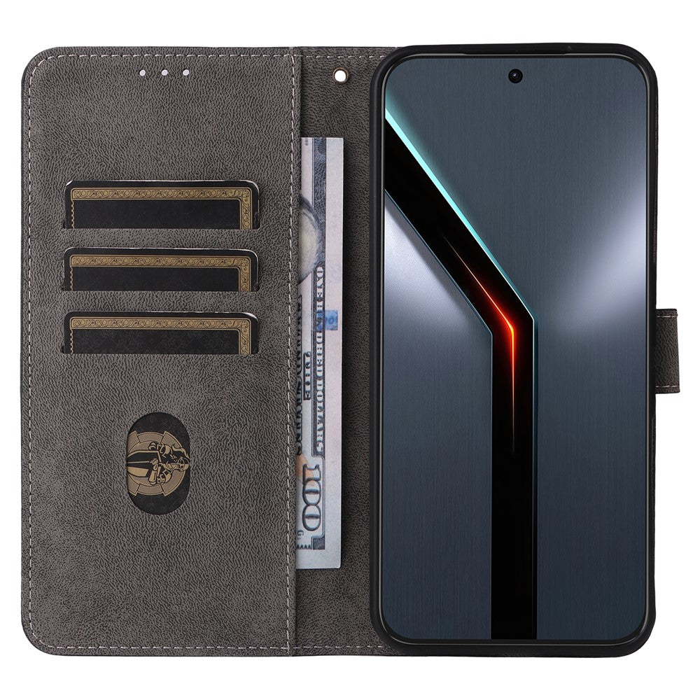For ZTE nubia Neo 5 GT 5G Wallet Case RFID Blocking PU Leather Phone Cover Stand with Strap