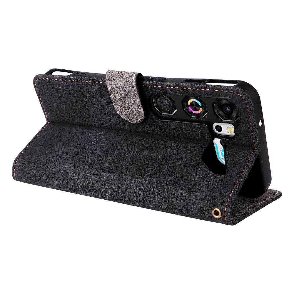 For ZTE nubia Neo 5 GT 5G Wallet Case RFID Blocking PU Leather Phone Cover Stand with Strap
