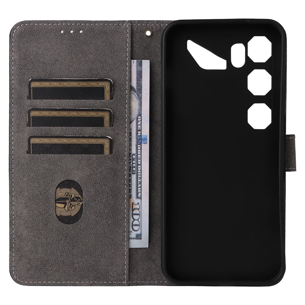 For ZTE nubia Neo 5 GT 5G Wallet Case RFID Blocking PU Leather Phone Cover Stand with Strap