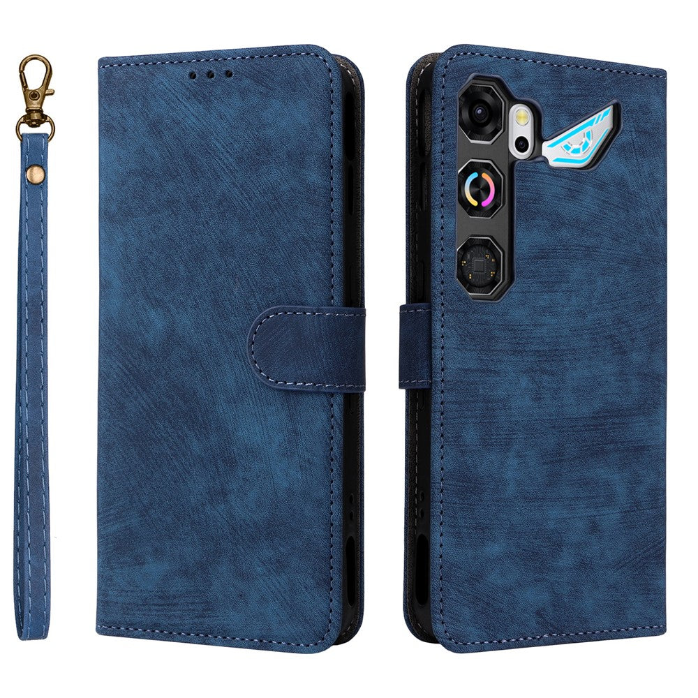 For ZTE nubia Neo 5 GT 5G Wallet Case RFID Blocking PU Leather Phone Cover Stand with Strap