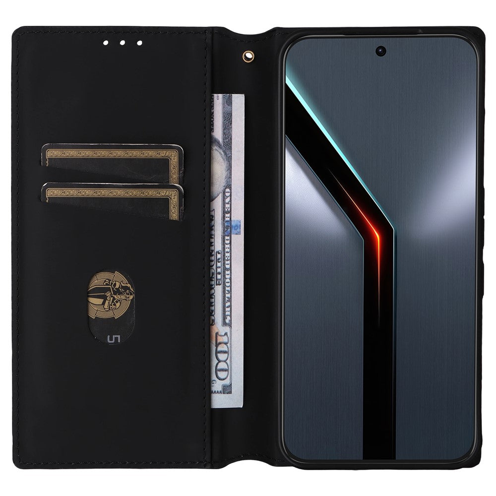 For ZTE nubia Neo 5 GT 5G Case Wallet Rhombus Imprinted PU Leather Phone Cover