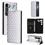 For ZTE nubia Neo 5 GT 5G Case Wallet Rhombus Imprinted PU Leather Phone Cover