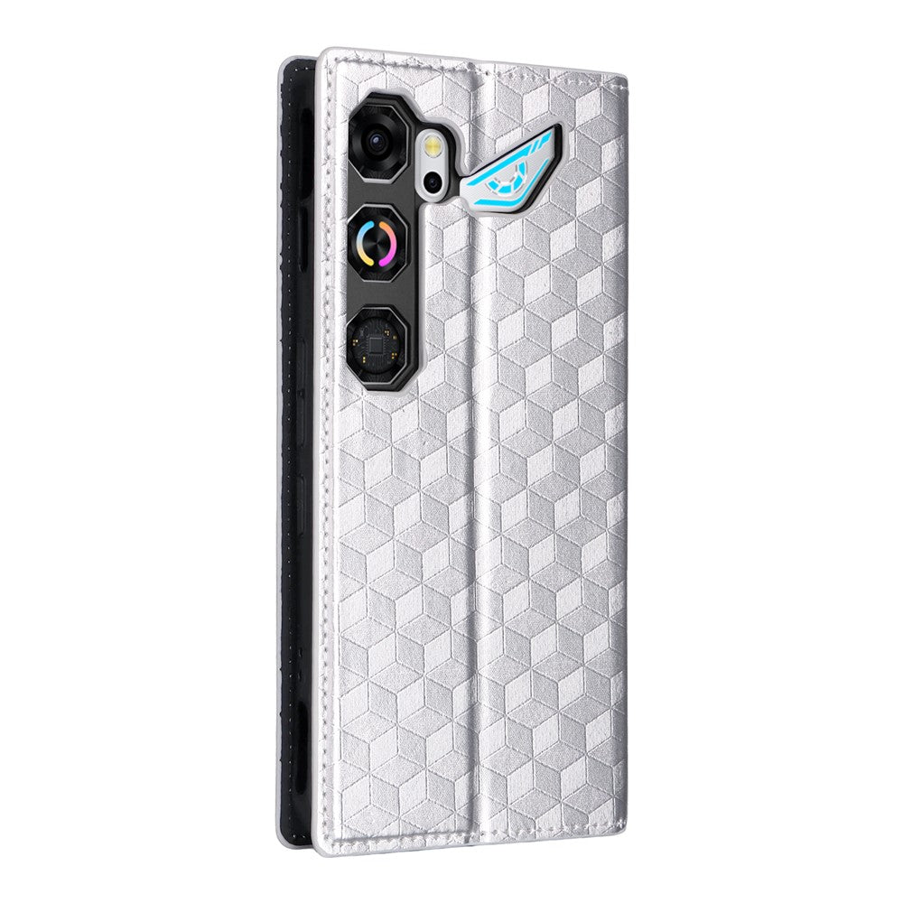 For ZTE nubia Neo 5 GT 5G Case Wallet Rhombus Imprinted PU Leather Phone Cover