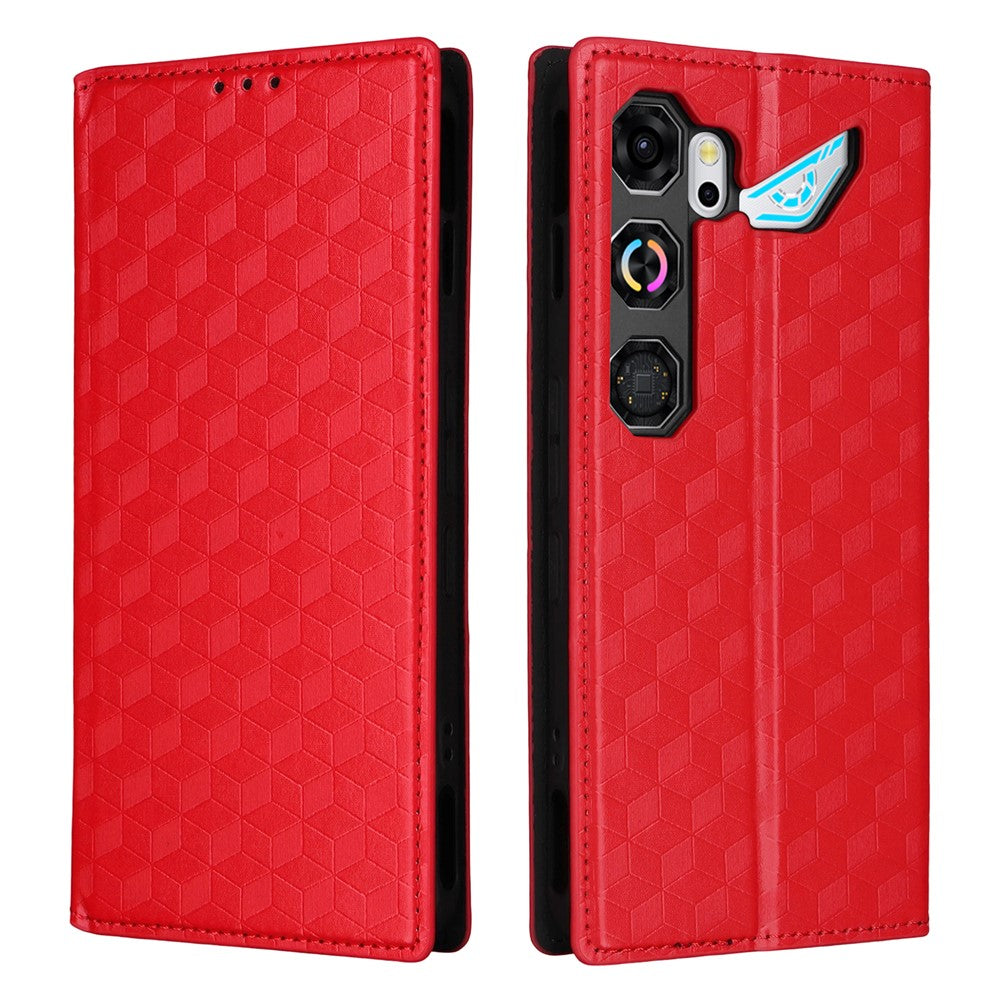 For ZTE nubia Neo 5 GT 5G Case Wallet Rhombus Imprinted PU Leather Phone Cover