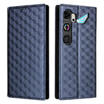 For ZTE nubia Neo 5 GT 5G Case Wallet Rhombus Imprinted PU Leather Phone Cover