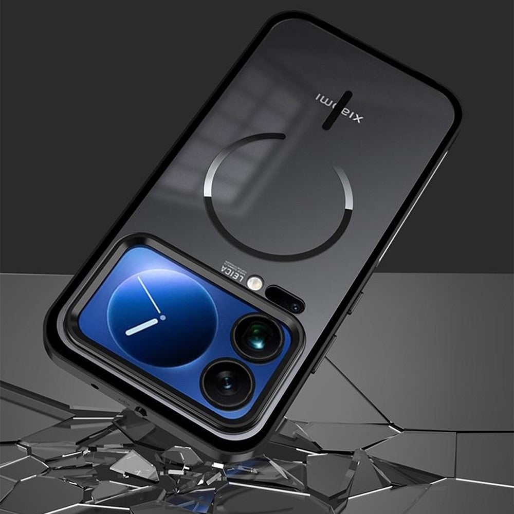 For Xiaomi 17 Max Magnetic Case Aluminium Alloy PC Matte Phone Cover Pop-Up Snap Lock