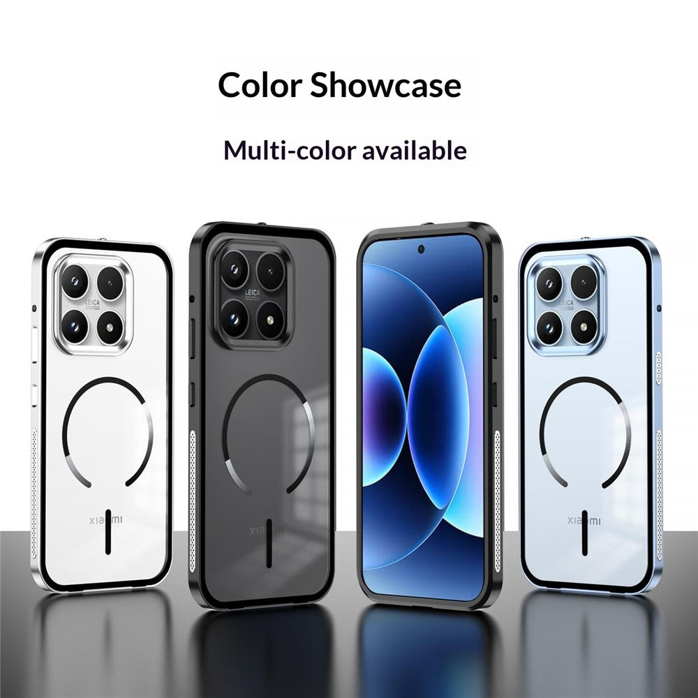 For Xiaomi 17 Max Magnetic Case Aluminium Alloy PC Matte Phone Cover Pop-Up Snap Lock