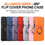 For Samsung Galaxy A27 5G Case Magnetic Case Ring Kickstand Slide Camera Cover TPU PC Hybrid Phone Shell