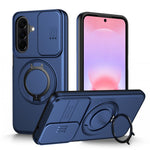For Samsung Galaxy A27 5G Case Magnetic Case Ring Kickstand Slide Camera Cover TPU PC Hybrid Phone Shell