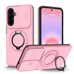 For Samsung Galaxy A27 5G Case Magnetic Case Ring Kickstand Slide Camera Cover TPU PC Hybrid Phone Shell