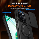 For Honor 200 Smart 5G / X7c 4G / X7c 5G Case Magnetic Case Ring Kickstand Slide Camera Cover TPU PC Hybrid Phone Shell