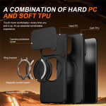 For Honor 200 Smart 5G / X7c 4G / X7c 5G Case Magnetic Case Ring Kickstand Slide Camera Cover TPU PC Hybrid Phone Shell
