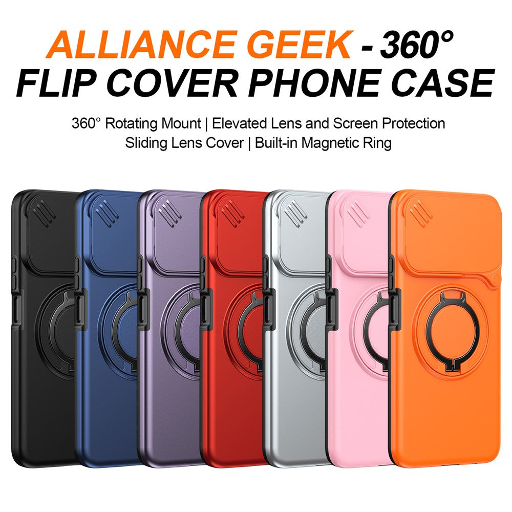 For Honor 200 Smart 5G / X7c 4G / X7c 5G Case Magnetic Case Ring Kickstand Slide Camera Cover TPU PC Hybrid Phone Shell