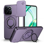 For Honor 200 Smart 5G / X7c 4G / X7c 5G Case Magnetic Case Ring Kickstand Slide Camera Cover TPU PC Hybrid Phone Shell