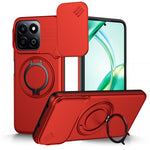 For Honor 200 Smart 5G / X7c 4G / X7c 5G Case Magnetic Case Ring Kickstand Slide Camera Cover TPU PC Hybrid Phone Shell