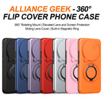 For Honor X70 5G  /  X9d 5G  /  Magic8 Lite 5G Case Magnetic Case Ring Kickstand Slide Camera Cover TPU PC Hybrid Phone Shell