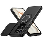 For Honor 400 Smart 4G  /  400 Smart 5G  /  X7d 4G Case Magnetic Case Ring Kickstand Slide Camera Cover TPU PC Hybrid Phone Shell