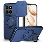 For Honor 400 Smart 4G  /  400 Smart 5G  /  X7d 4G Case Magnetic Case Ring Kickstand Slide Camera Cover TPU PC Hybrid Phone Shell