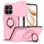 For Honor 400 Smart 4G  /  400 Smart 5G  /  X7d 4G Case Magnetic Case Ring Kickstand Slide Camera Cover TPU PC Hybrid Phone Shell