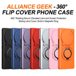 For Honor Magic7 Lite 5G  /  X60 Pro 5G  /  X9c 5G Case Magnetic Case Ring Kickstand Slide Camera Cover TPU PC Hybrid Phone Shell