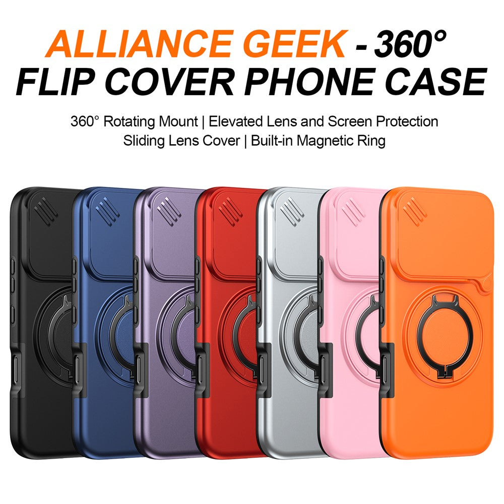 For Honor 600 5G  /  600 Pro 5G Case Magnetic Case Ring Kickstand Slide Camera Cover TPU PC Hybrid Phone Shell