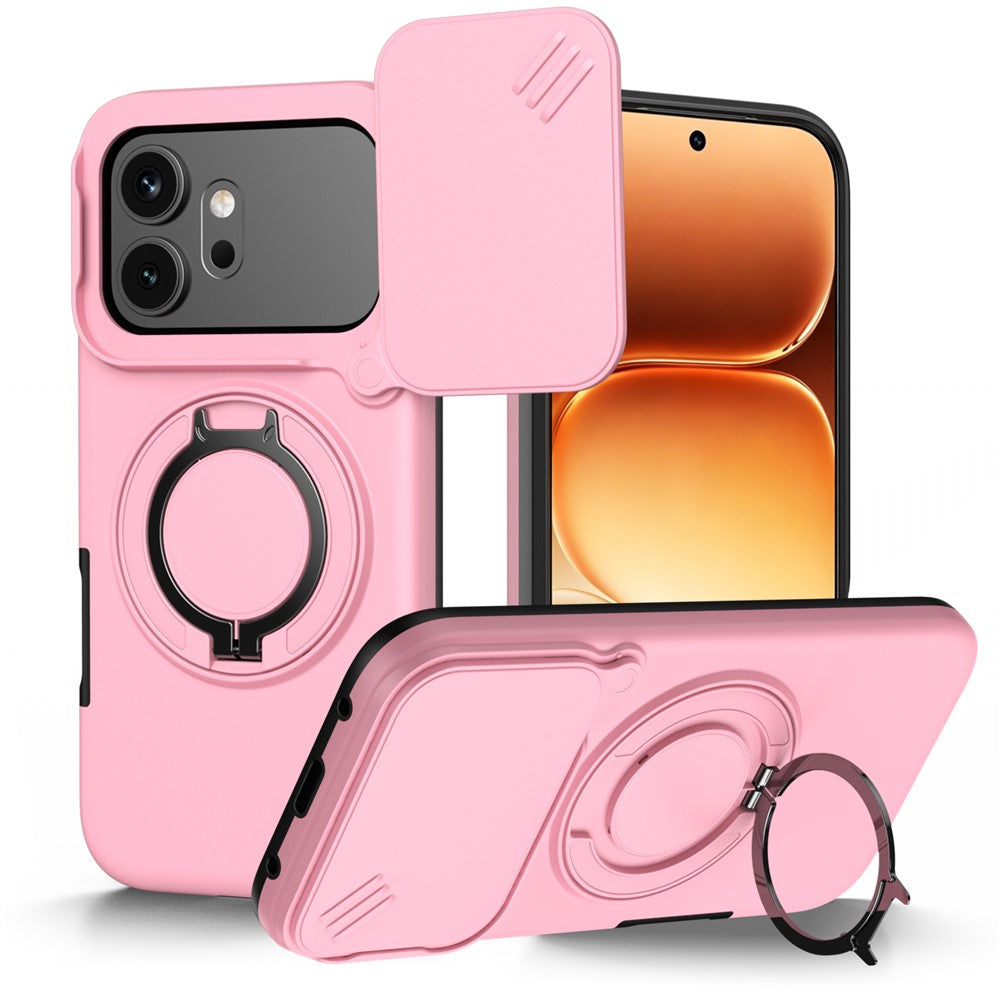 For Honor 600 5G  /  600 Pro 5G Case Magnetic Case Ring Kickstand Slide Camera Cover TPU PC Hybrid Phone Shell