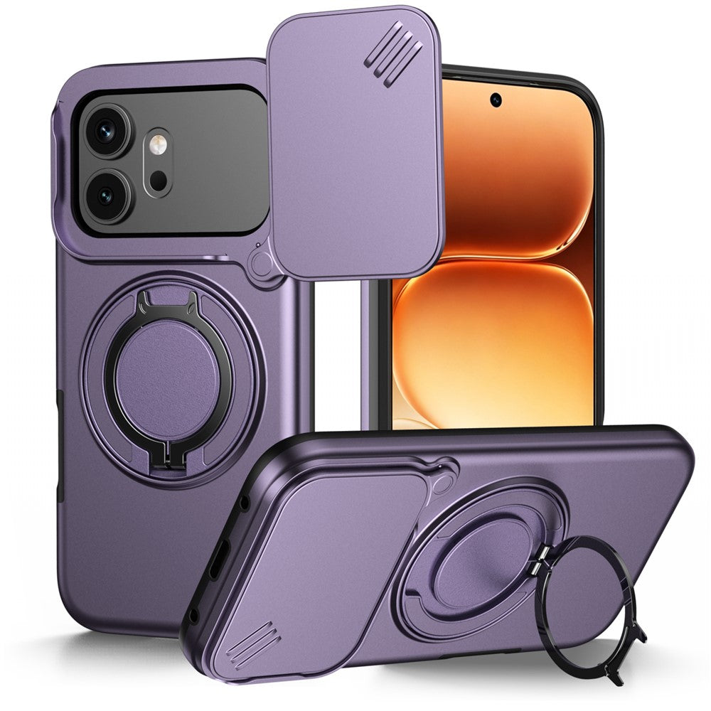For Honor 600 5G  /  600 Pro 5G Case Magnetic Case Ring Kickstand Slide Camera Cover TPU PC Hybrid Phone Shell