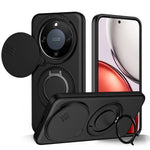 For Honor X9a 5G Cover Magnetisk Cover Ring Støtteben Skydbart Kameradæksel TPU PC Hybrid Telefoncover