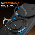 For Honor X9a 5G Cover Magnetisk Cover Ring Støtteben Skydbart Kameradæksel TPU PC Hybrid Telefoncover